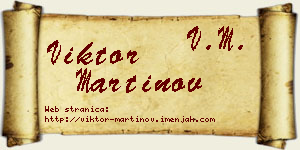 Viktor Martinov vizit kartica